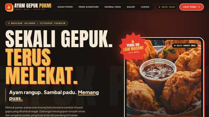 Pratonton Ayam Gepuk Pokmi